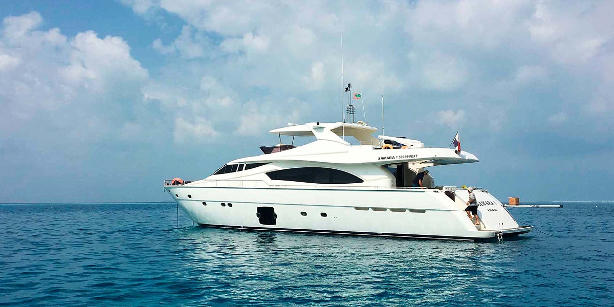 Аренда яхты Ferretti 881 Samara на Мальдивах